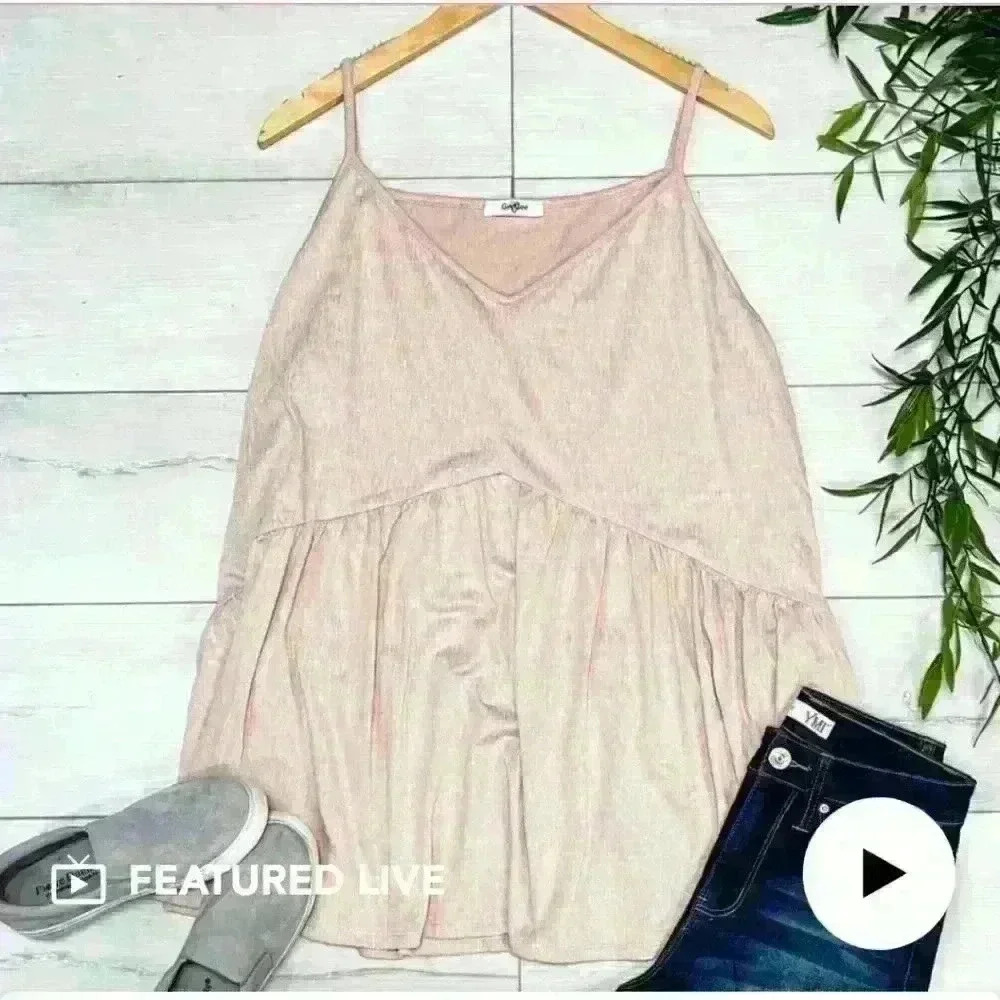 NWOT Dusty pink tank top #19